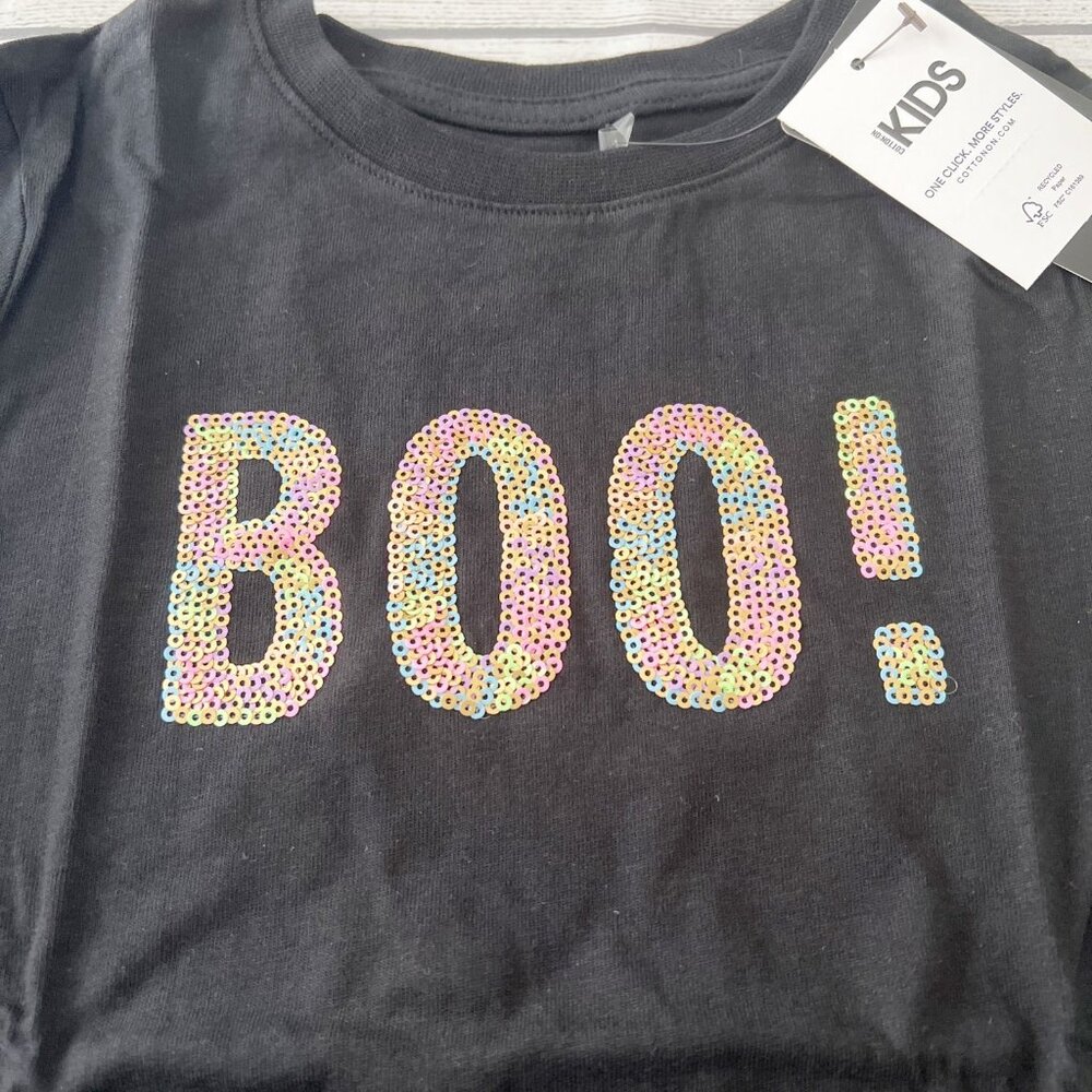 NWT Cotton On Sequin Boo Halloween Shirt - Picture 2 of 5